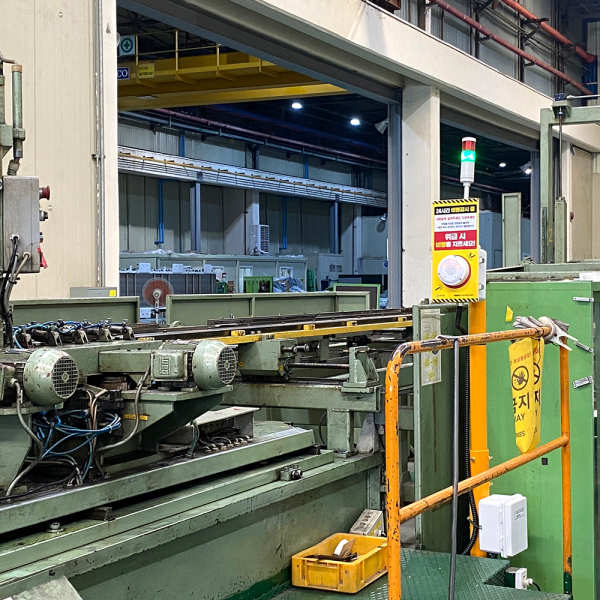 [스마트 안전장비] 컨베이어 혼합기 위험기계기구 비명인식비상벨 비상정지버튼 설치